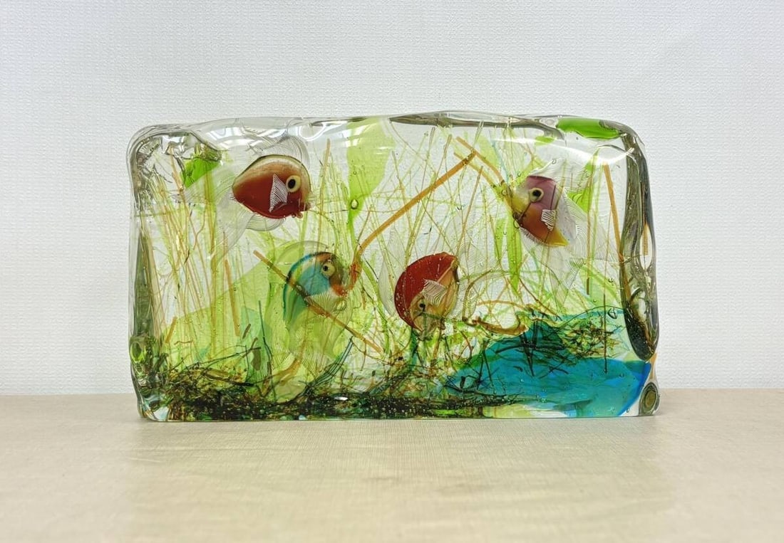 Murano Venetian Glass Aquarium Vintage 1950s Italy Cenedese Art Object: Murano Venetian Glass Aquarium Vintage 1950s Italy Cenedese Art Object Item Specifics: Origin: NA Antique: NA Signed By: NA Item Length: NA Vintage: NA Original/Licensed Reproduction: NA Item Height: 