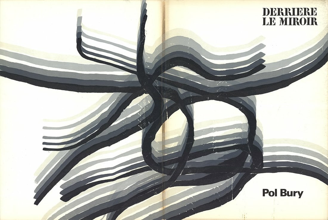 POL BURY DLM No. 178 Cover 15" x 22" Lithograph 1969 Expressionism Black & White (1 of 1)