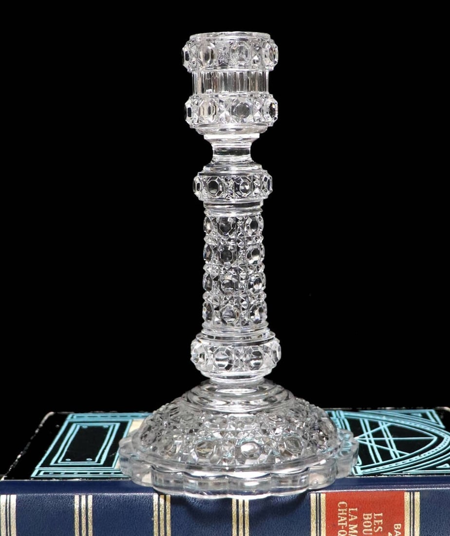 Diamant Pierre Rare Old Crystal Candle Holder Baccarat Candlestick Stand (1 of 8)