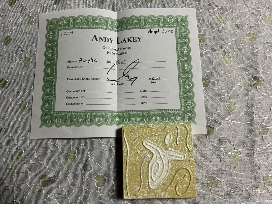 Collectible Spiritual Signed Acrylic Painting 2010 By Lakey Andy: Collectible Spiritual Signed Acrylic Painting 2010 By Lakey Andy Item Specifics: Artist: Andy Lakey Type: Painting Year Of Production: 2010 Original/Licensed Reproduction: Original Size: Small Theme: 