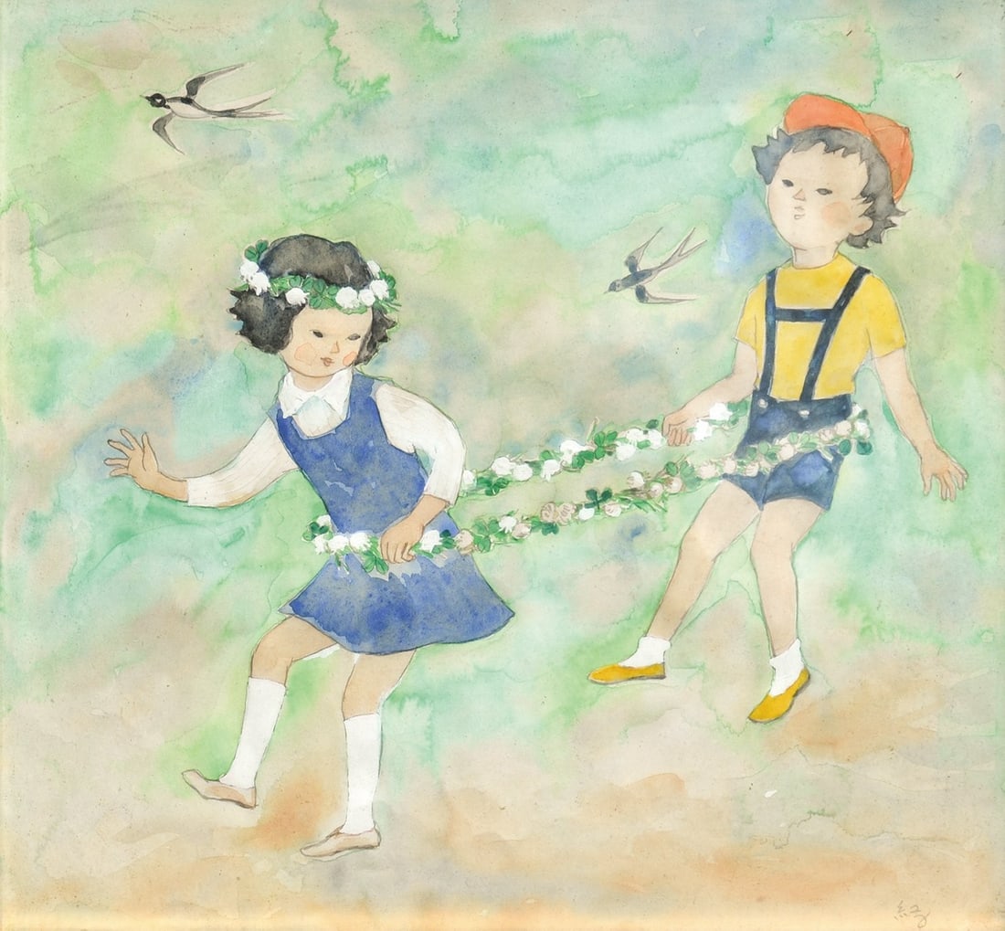 Framed Clover Original Japanese Art Watercolor Painting Beniko Fukazawa: Framed Clover Original Japanese Art Watercolor Painting Beniko Fukazawa Item Specifics: Artist: Beniko Fukazawa Subject: Clover (Tsumekusa) Material: Watercolor on Paper Style: Japanese Year Of Produc