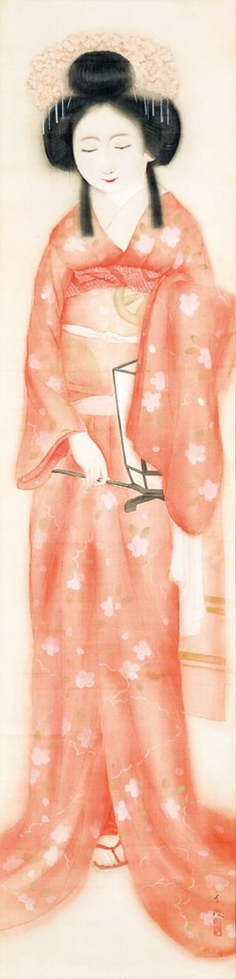 Japanese Hanging Scroll Beautiful Woman Art Kaho Horii Bijin Ga Painting: Japanese Hanging Scroll Beautiful Woman Art Kaho Horii Bijin Ga Painting Item Specifics: Artist: Kaho Horii Subject: Bijin-ga (Beautiful Woman) Material: Silk and Ink Style: Japanese Year Of Productio