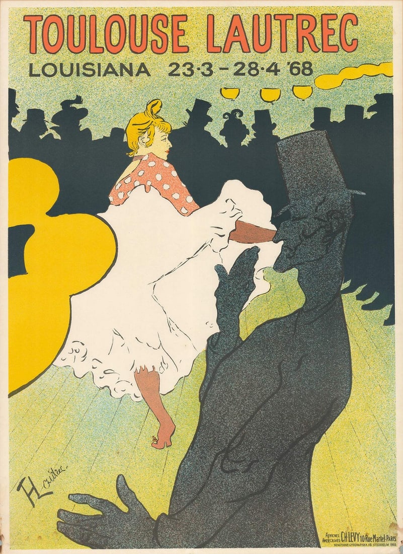 HENRI DE TOULOUSE-LAUTREC Moulin Rouge 33.5" x 24.5" Lithograph 1968 Art Deco To: HENRI DE TOULOUSE-LAUTREC Moulin Rouge 33.5" x 24.5" Lithograph 1968 Art Deco To Item Specifics: Artist: Henri de Toulouse-Lautrec Brand: Toulouse-Lautrec Henri de Exact Year: 1968 Height: 33.5 Item H
