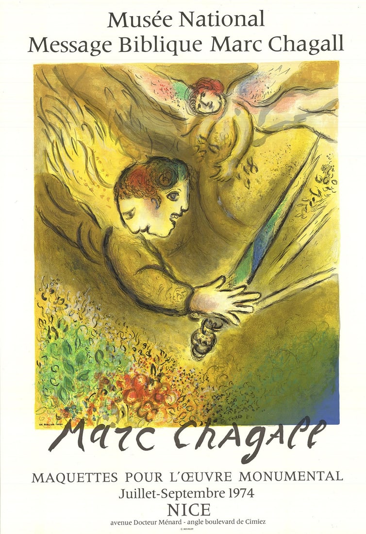 MARC CHAGALL The Angel of Judgment 30" x 20.5" Lithograph 1974 Modernism Yellow: MARC CHAGALL The Angel of Judgment 30" x 20.5" Lithograph 1974 Modernism Yellow Item Specifics: Artist: Marc Chagall Brand: Chagall Marc Country/Region Of Origin: France Exact Year: 1974 Height: 30 It