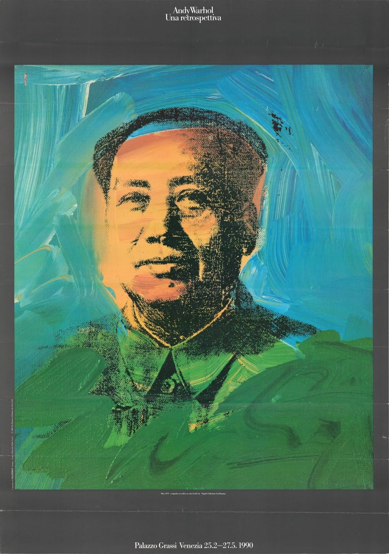 ANDY WARHOL Mao 39" x 26.75" Poster 1990 Pop Art (1 of 8)
