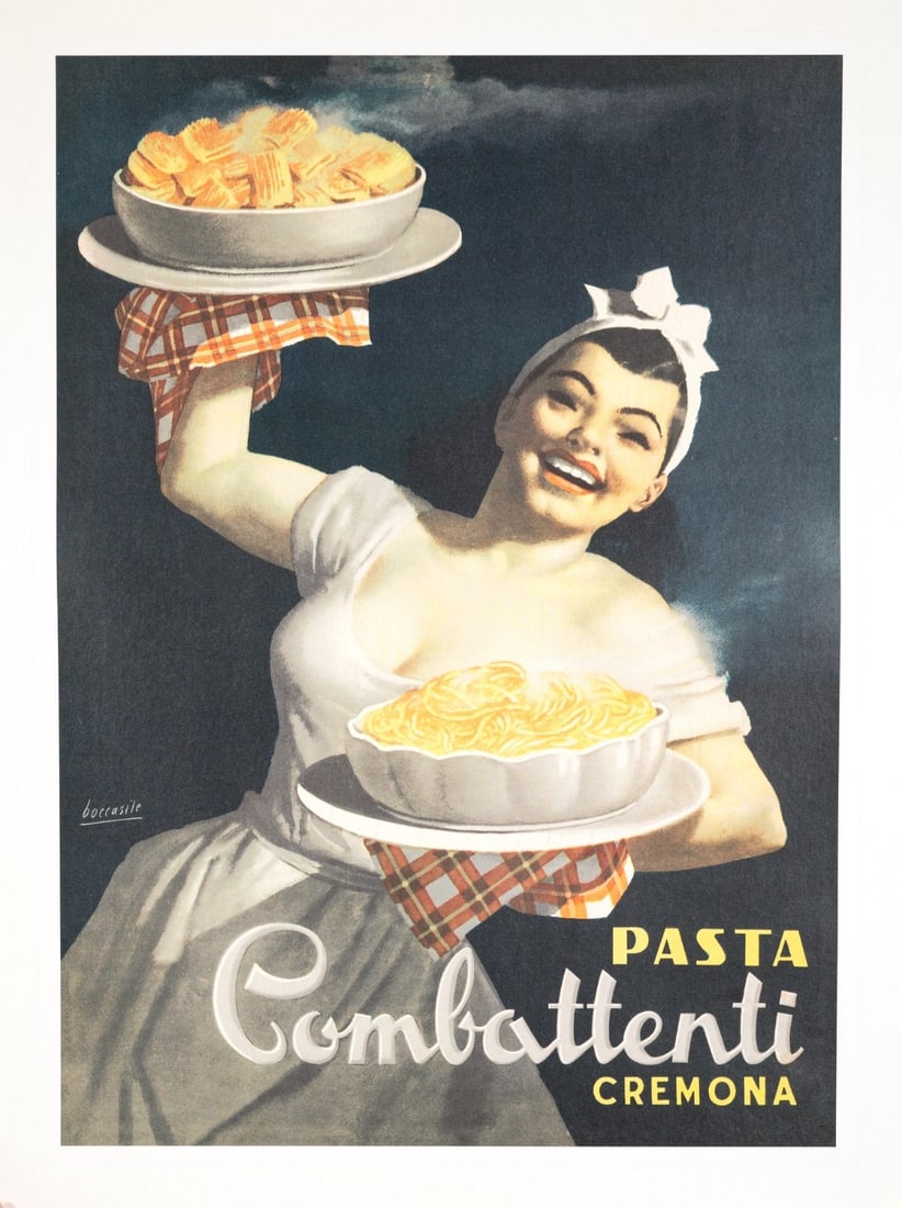Combattenti Poster Vintage By Gino Boccasile Pasta Original (1 of 3)