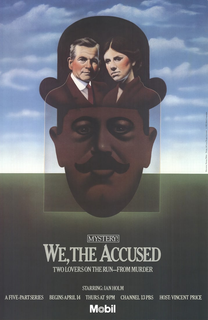 NORMAN WALKER We The Accused 46" x 30" Offset Lithograph 1983 Contemporary (1 of 4)