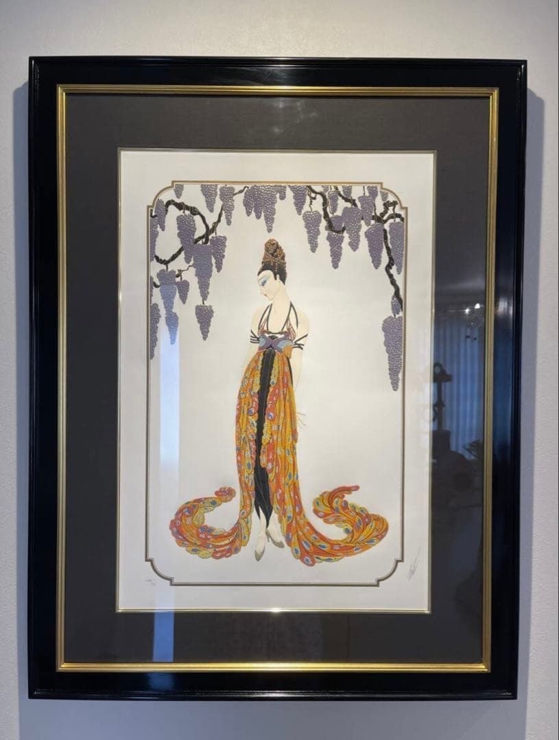 Framed authentic print serigraph gown signed ED LXIX CL: Framed authentic print serigraph gown signed ED LXIX CL Item Specifics: Artist: Erte Unit Of Sale: Single Piece Signed By: Erte Image Orientation: Portrait Size: Large Signed: Yes Material: Paper Cert