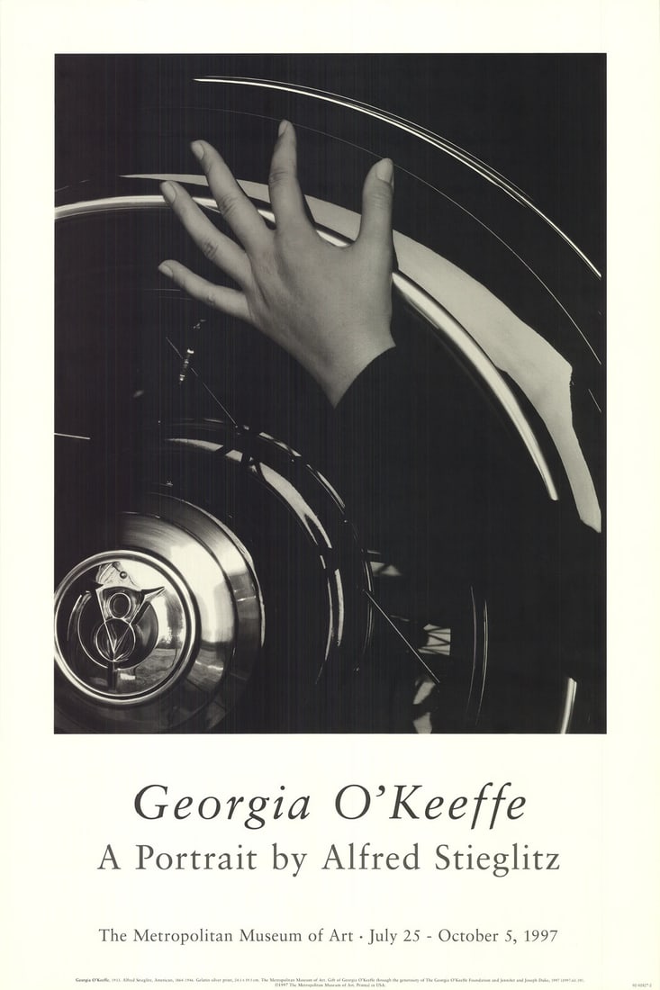 ALFRED STIEGLITZ Georgia O'Keefe 1933 30" x 20" Poster 1997 Modernism Black & W (1 of 4)