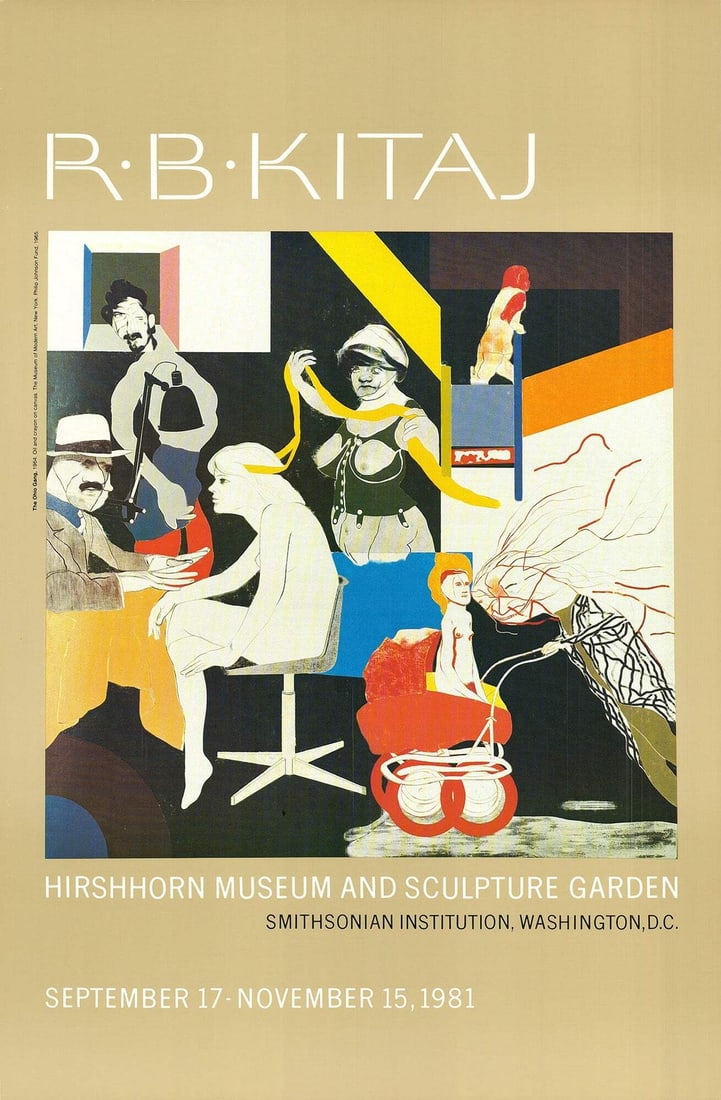 KITAJ R.B. The 35" x 23" Offset Lithograph 1981 (1 of 4)