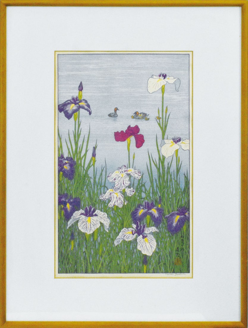 Colors of Summer Signed Japanese Art Woodblock Print by Toshi Yoshida (1 of 2)