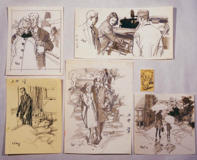 Original Illustrations by Manabu Doi Japanese Art Prints Set Showa Era (1 of 1)