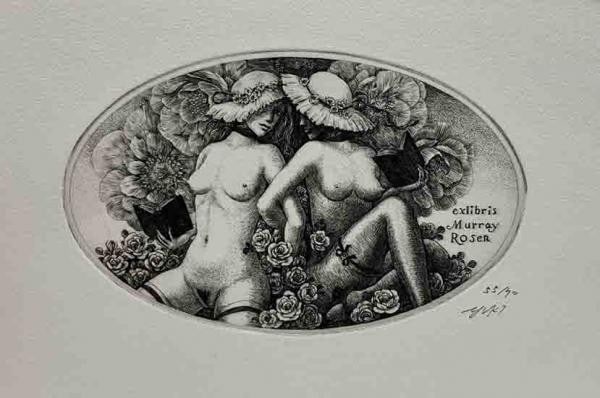 Yukiko Hayashi Signed Copperplate Etching Ex Libris Bookplate Ltd 70 (1 of 1)
