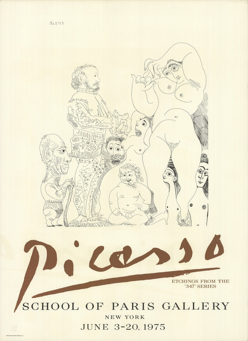 School of Paris Gallery Pablo Picasso 30.5" x 22.25" Etching 1975 Cubism Gray: School of Paris Gallery Pablo Picasso 30.5" x 22.25" Etching 1975 Cubism Gray Item Specifics: Artist: Pablo Picasso Brand: Picasso Pablo Country/Region Of Origin: France Exact Year: 1975 Height: 30.5 