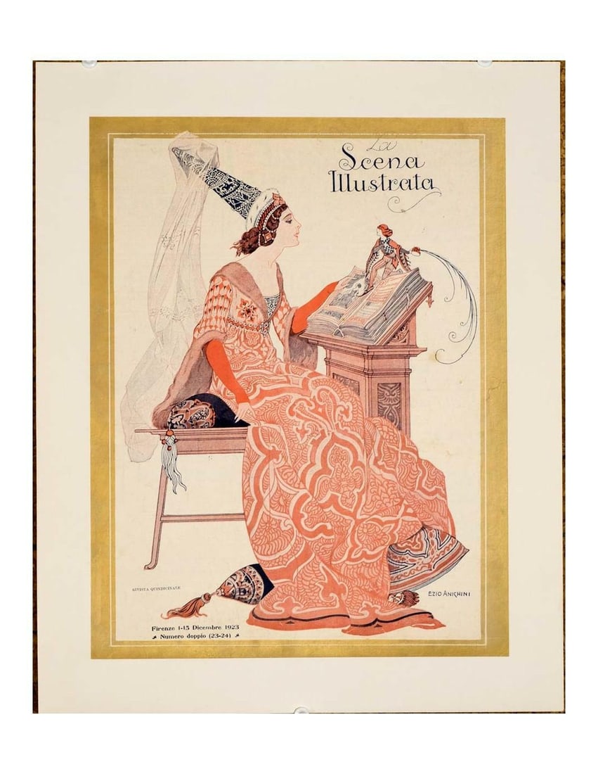 Scena Illustrata Arts Literature Music Theatre Cover Reader 1900 (1 of 1)