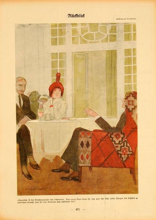 Simplicissimus 1913 By Marcello Dudovich Rudblid On Linen Original (1 of 1)
