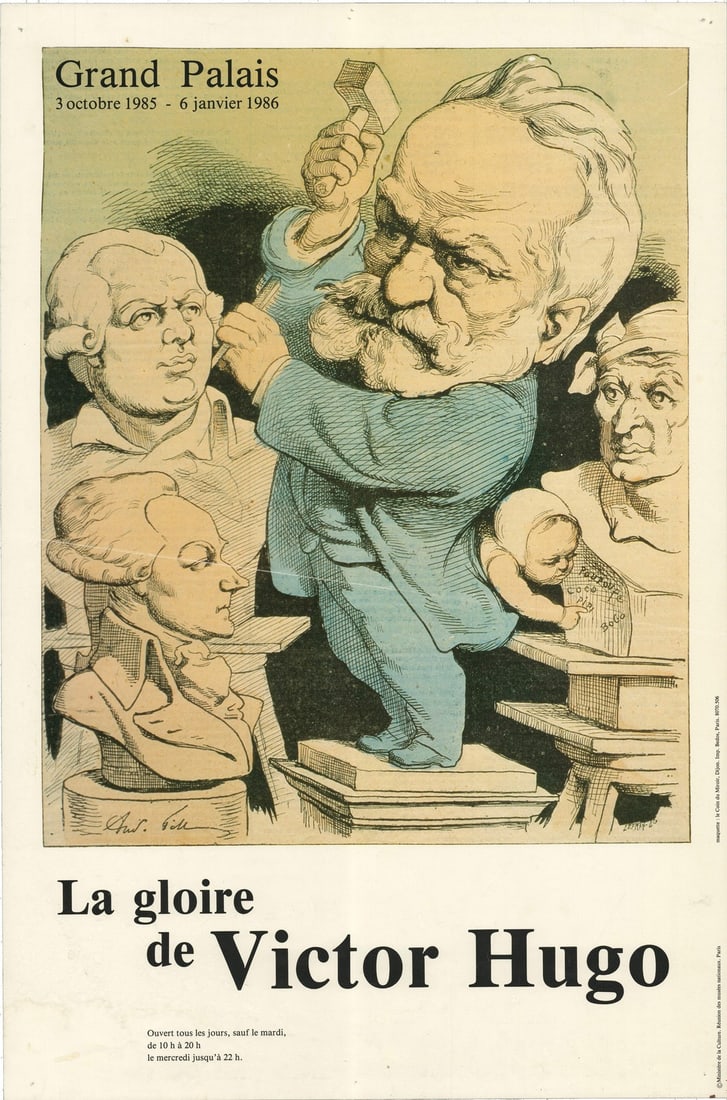 La Gloire de Victor Hugo 23.75" x 15.75" Offset Lithograph 1986 C (1 of 4)