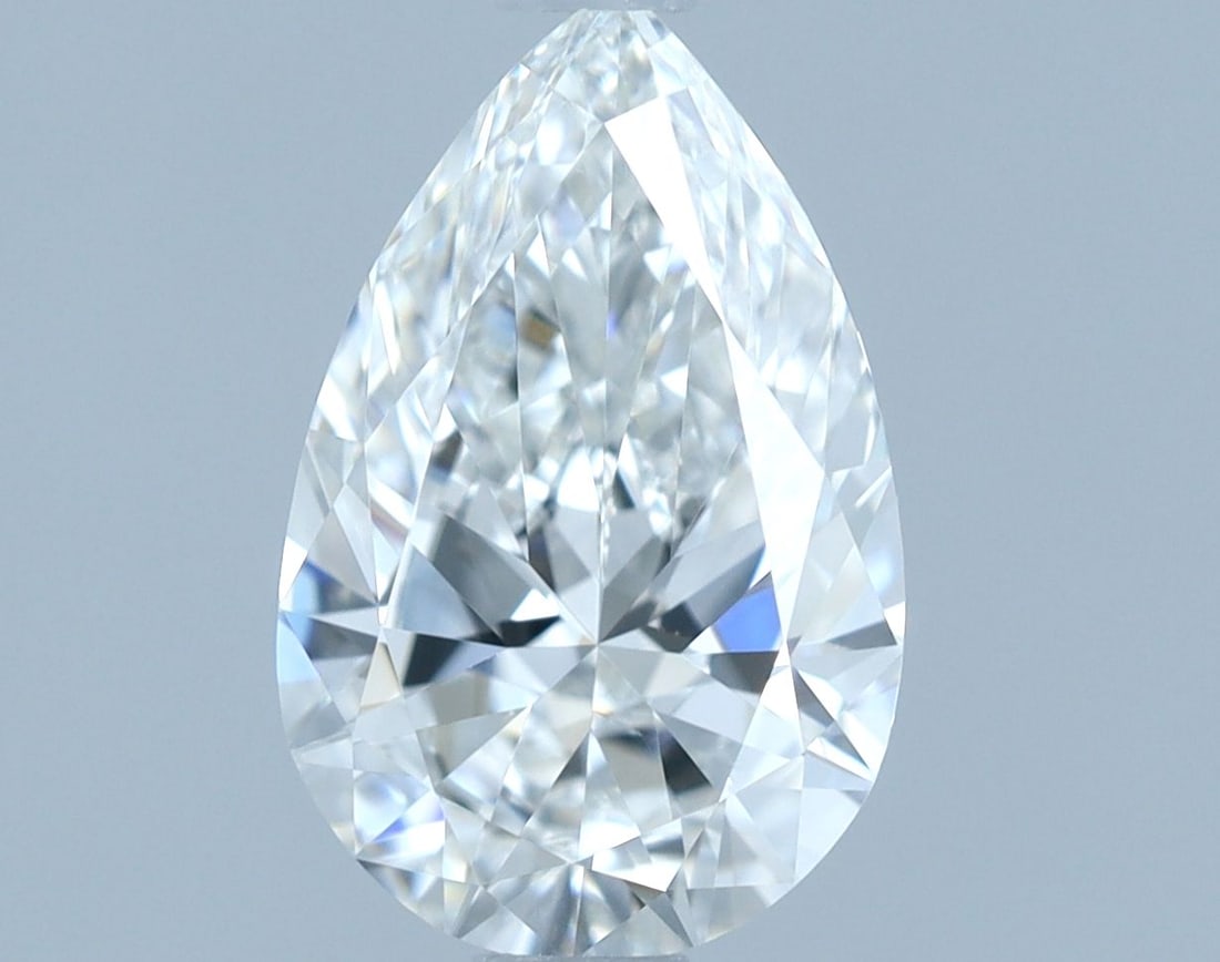 GIA Pear 1.01ct F VVS2 - Loose Natural Diamond: GIA Pear 1.01ct F VVS2 - Loose Natural Diamond GIA-certified, this 1.01ct pear-shaped diamond boasts an exceptional cut, F color, and VVS2 clarity, resulting in a truly exceptional natural beauty. Mea