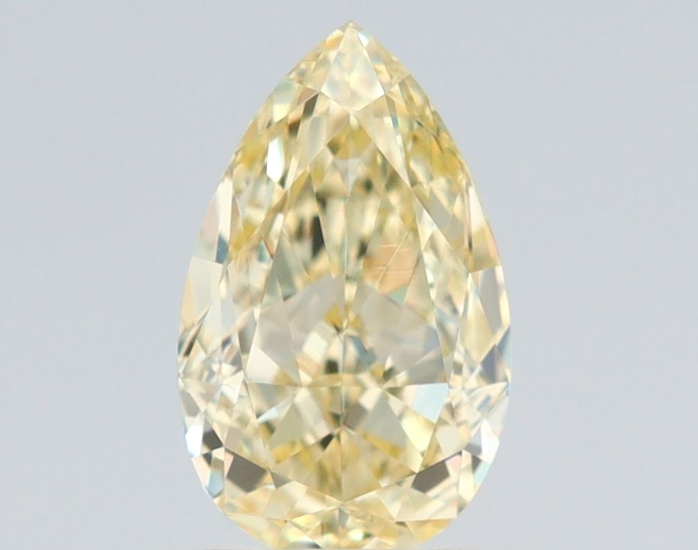 GIA Pear 1.03ct Fancy Yellow VVS2 - Loose Natural Diamond (1 of 1)