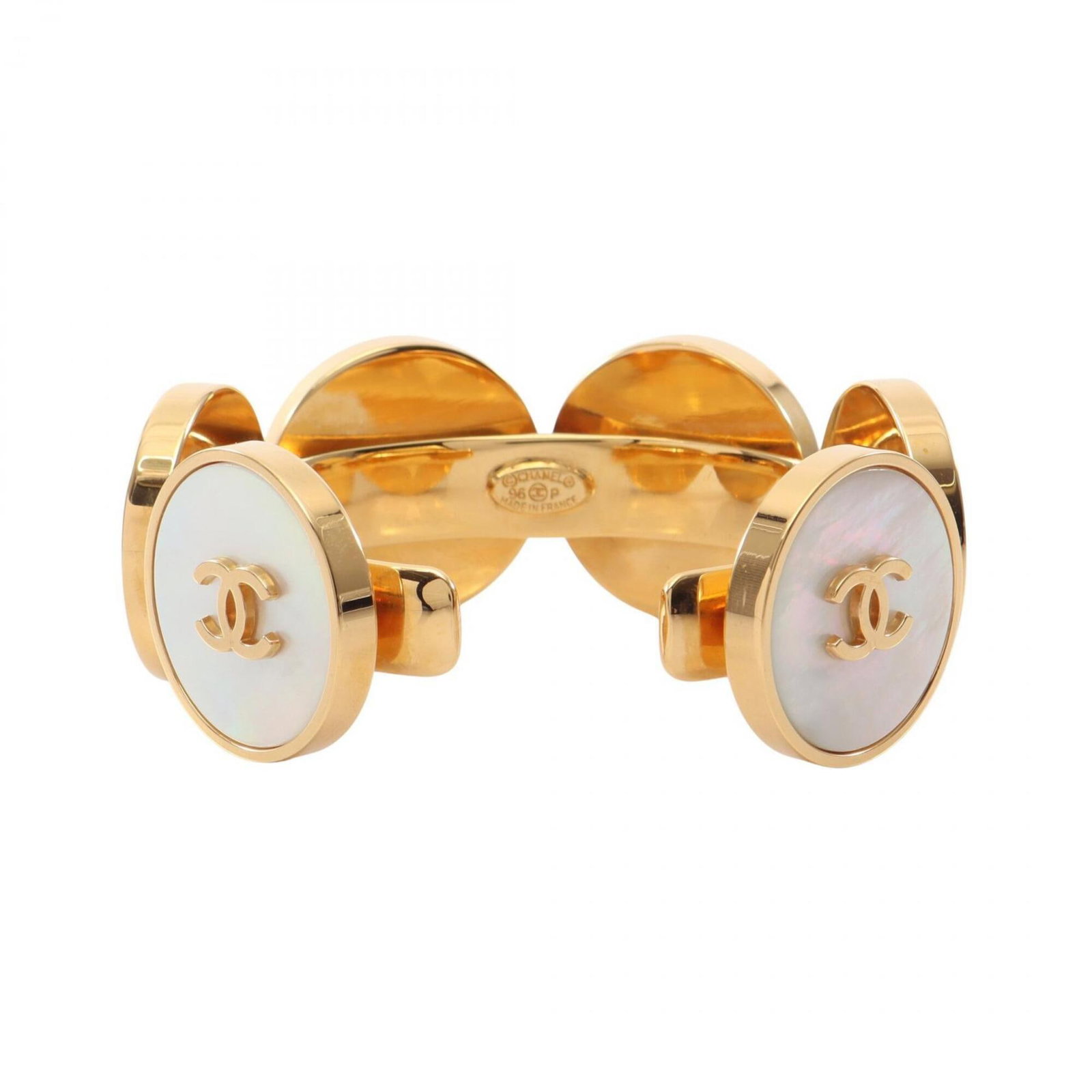 CHANEL Bangle Gold Plating Shell - 2