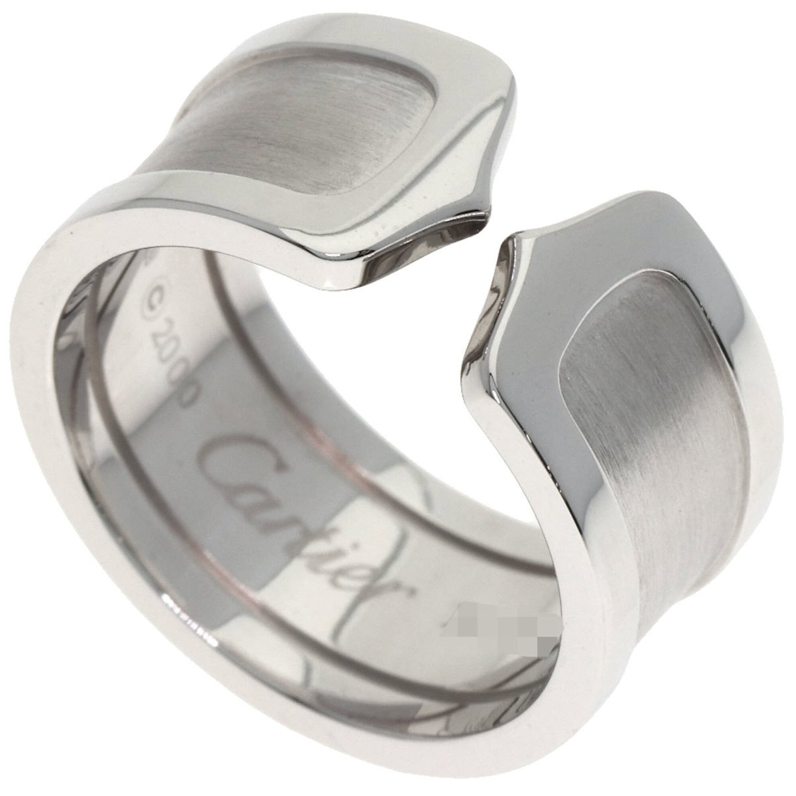 CARTIER Band Ring White Gold (18K): CARTIER Band Ring White Gold (18K) Cartier Band Ring White Gold (18K) is a gently used, very good condition band ring made from 18K white gold. The ring features a classic design with minor scratches 