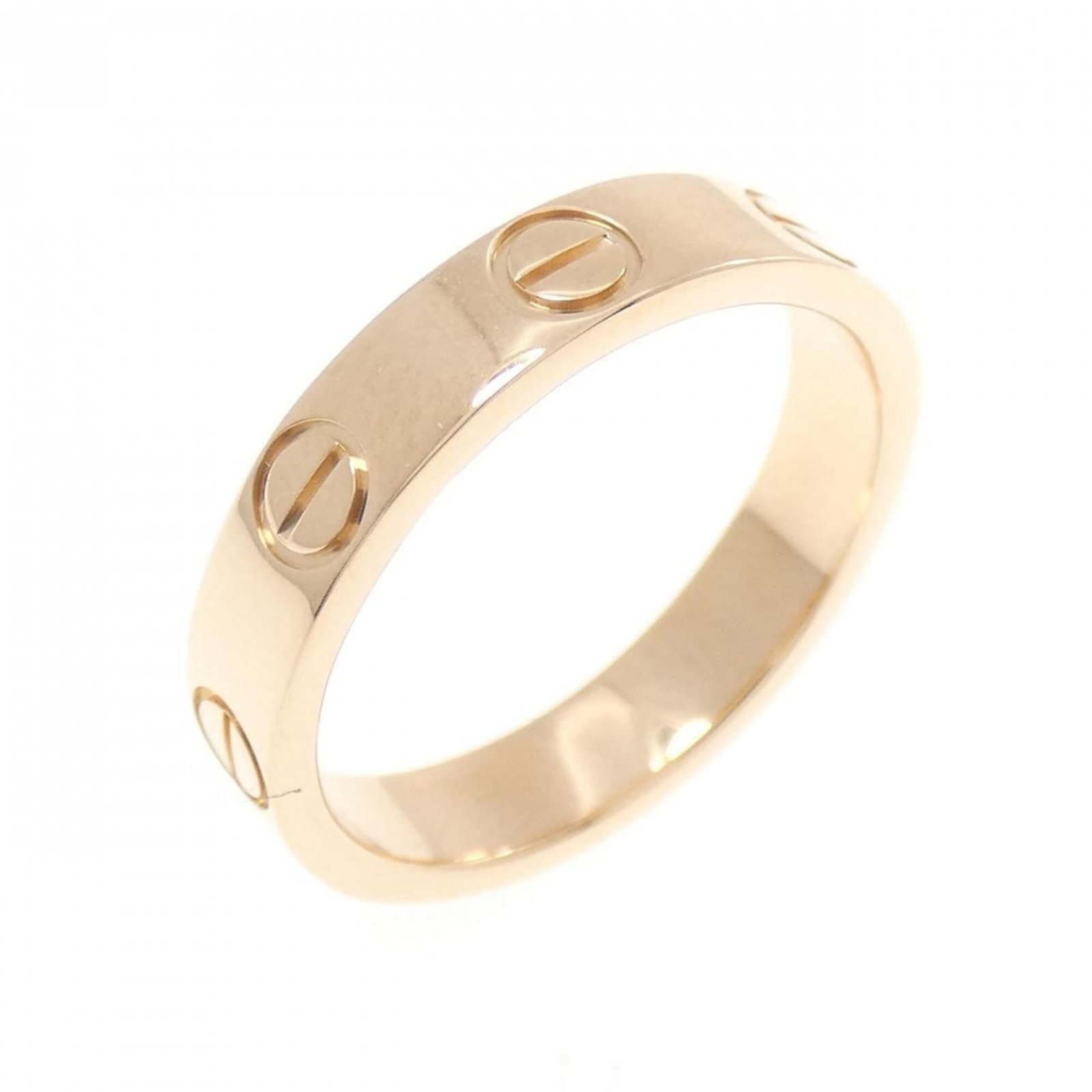CARTIER Band Ring Pink Gold (18K): CARTIER Band Ring Pink Gold (18K) Pink gold (18K) band ring from Cartier, with a 4 US size that fits comfortably. This like new used ring boasts excellent condition with only the faintest traces of