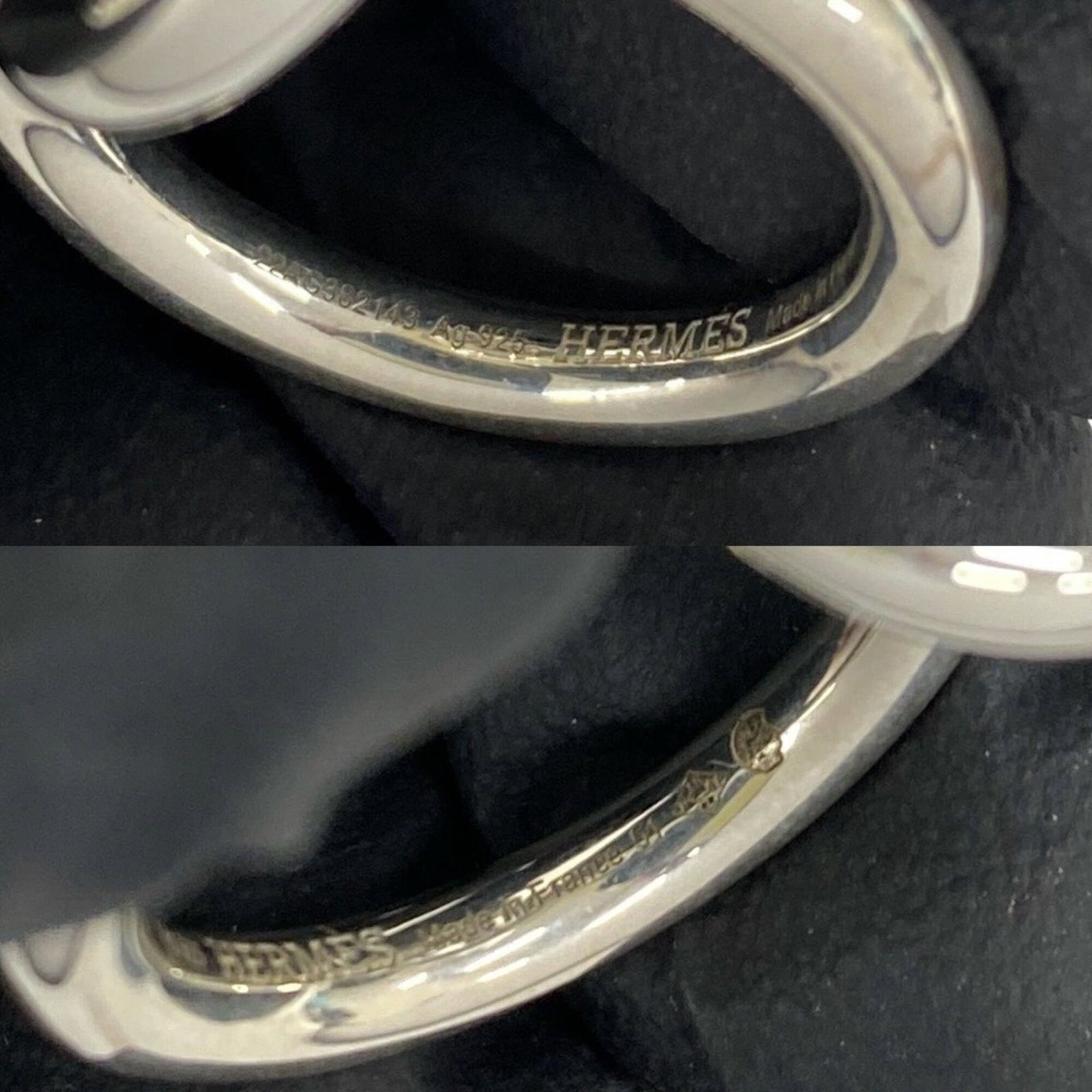 HERMES Band Ring Silver 925 - 3