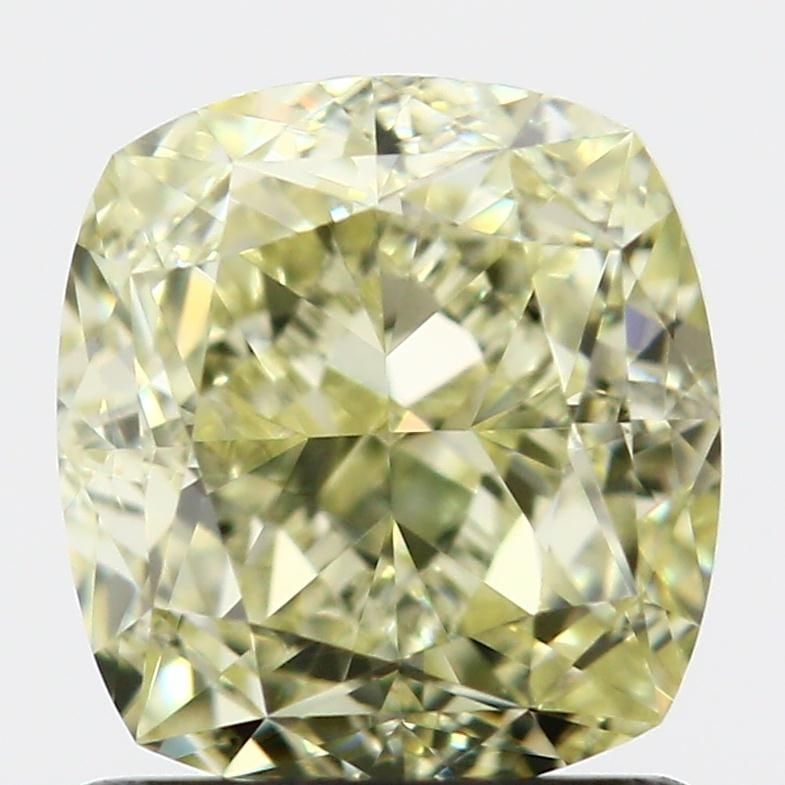 GIA Cushion Brilliant 1.5ct Fancy Light Yellow VVS1 - Loose Natural Diamond: GIA Cushion Brilliant 1.5ct Fancy Light Yellow VVS1 - Loose Natural Diamond GIA-certified, this 1.5ct Fancy Light Yellow VVS1 diamond boasts exceptional clarity and a vibrant, sunny hue. Measuring