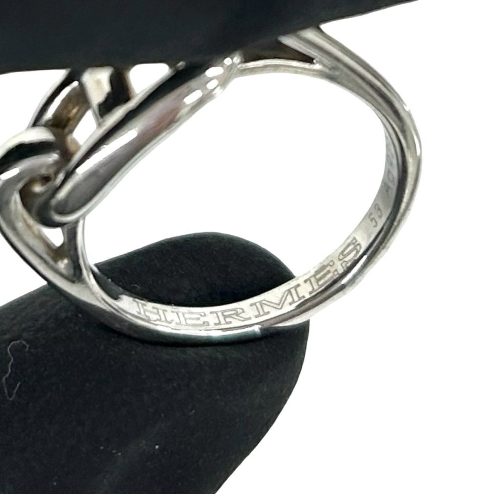 HERMES Band Ring Silver 925 - 3