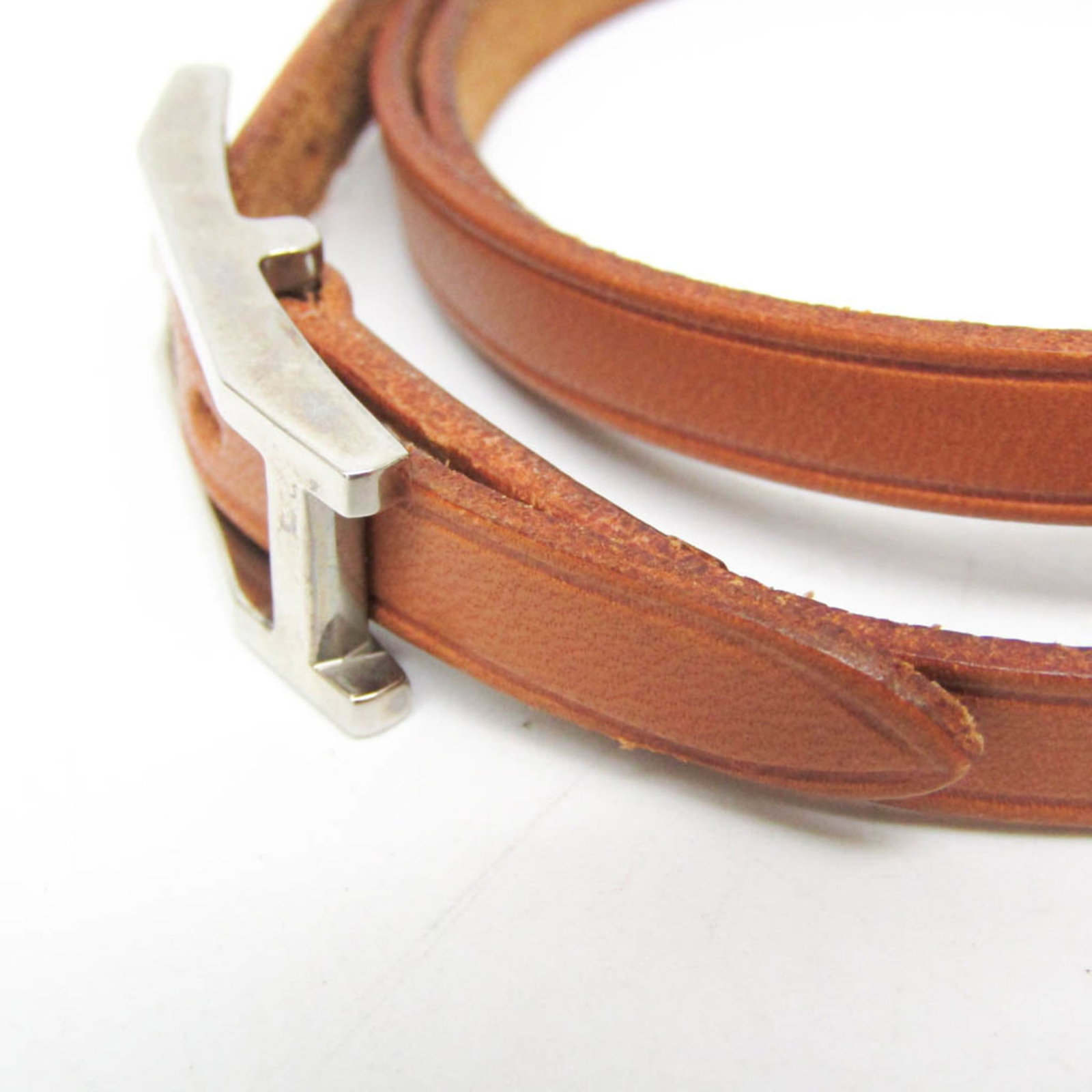 HERMES Bangle Leather Metal - 3