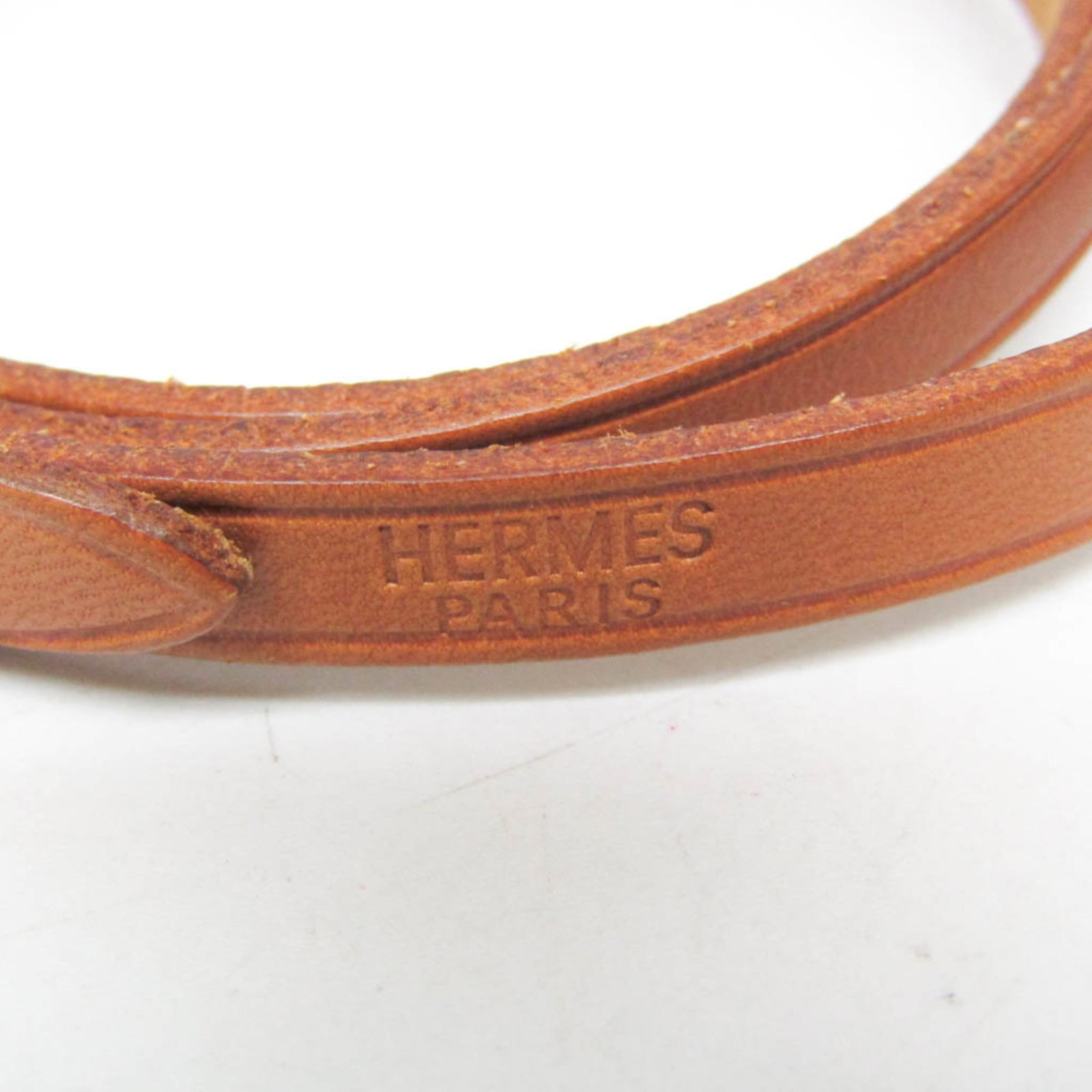 HERMES Bangle Leather Metal - 6
