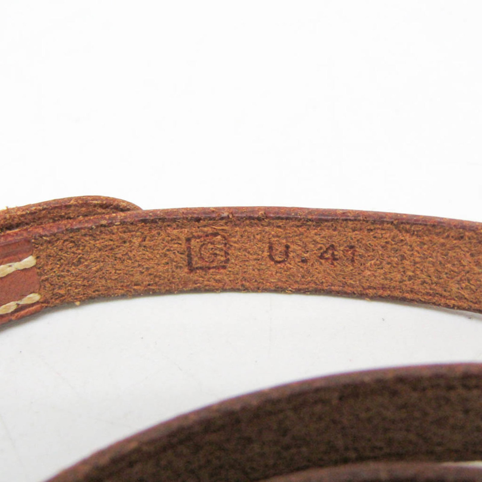 HERMES Bangle Leather Metal - 7