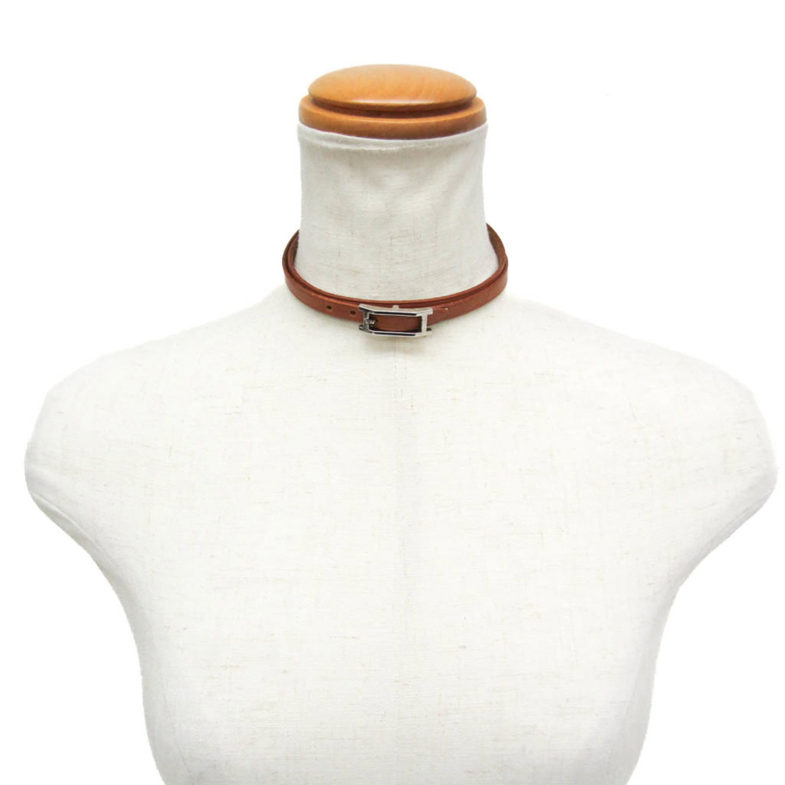 HERMES Bangle Leather Metal - 8