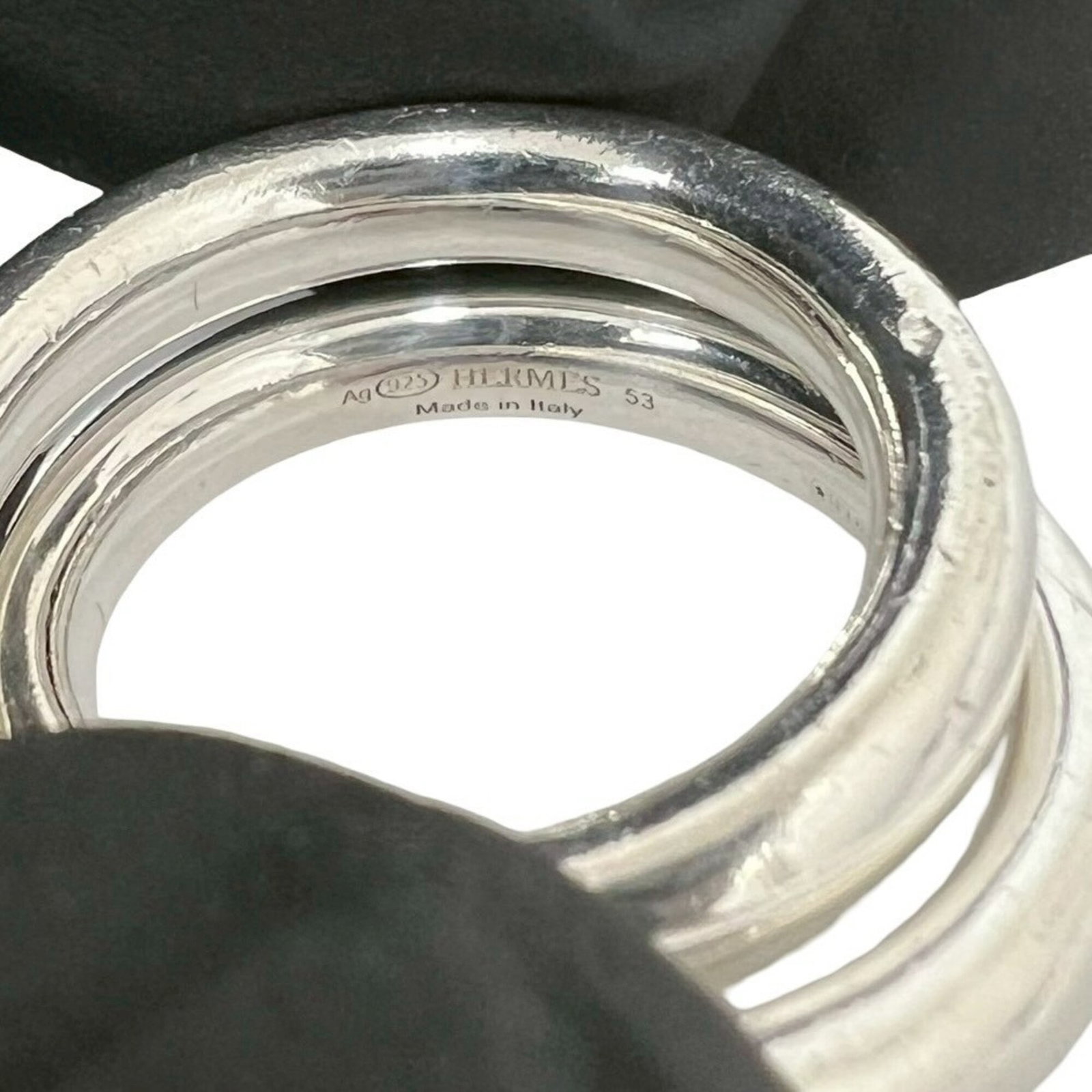 HERMES Band Ring Silver 925 - 3