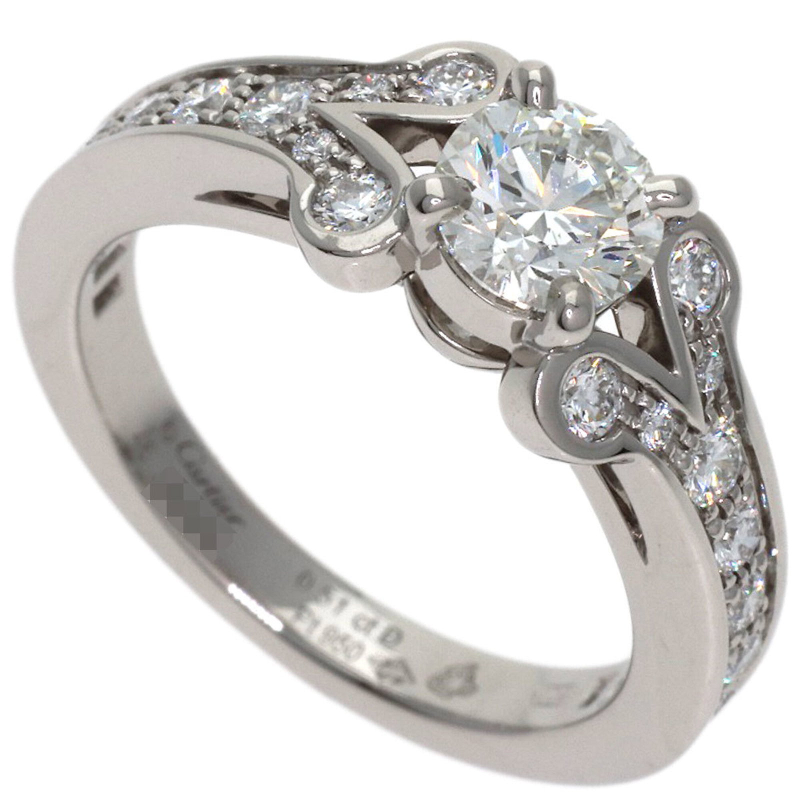 CARTIER Band Ring Platinum 950: CARTIER Band Ring Platinum 950 Platinum 950 Cartier Band Ring, a sophisticated and elegant design, is available for purchase. This gently used band ring features minor signs of wear, including small s
