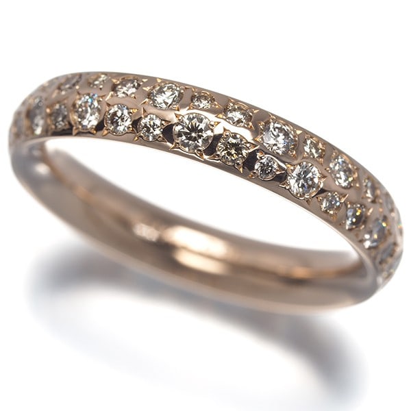 Kashikey Ring Diamond 0.85Ct The Band Full Eternityus6-6.25 18K Rg: Kashikey Ring Diamond 0.85Ct The Band Full Eternityus6-6.25 18K Rg 18K Rose Gold ring with a total of 0.85ct diamond, available in US size 6-6.25. The ring features a full eternity band, showcasing