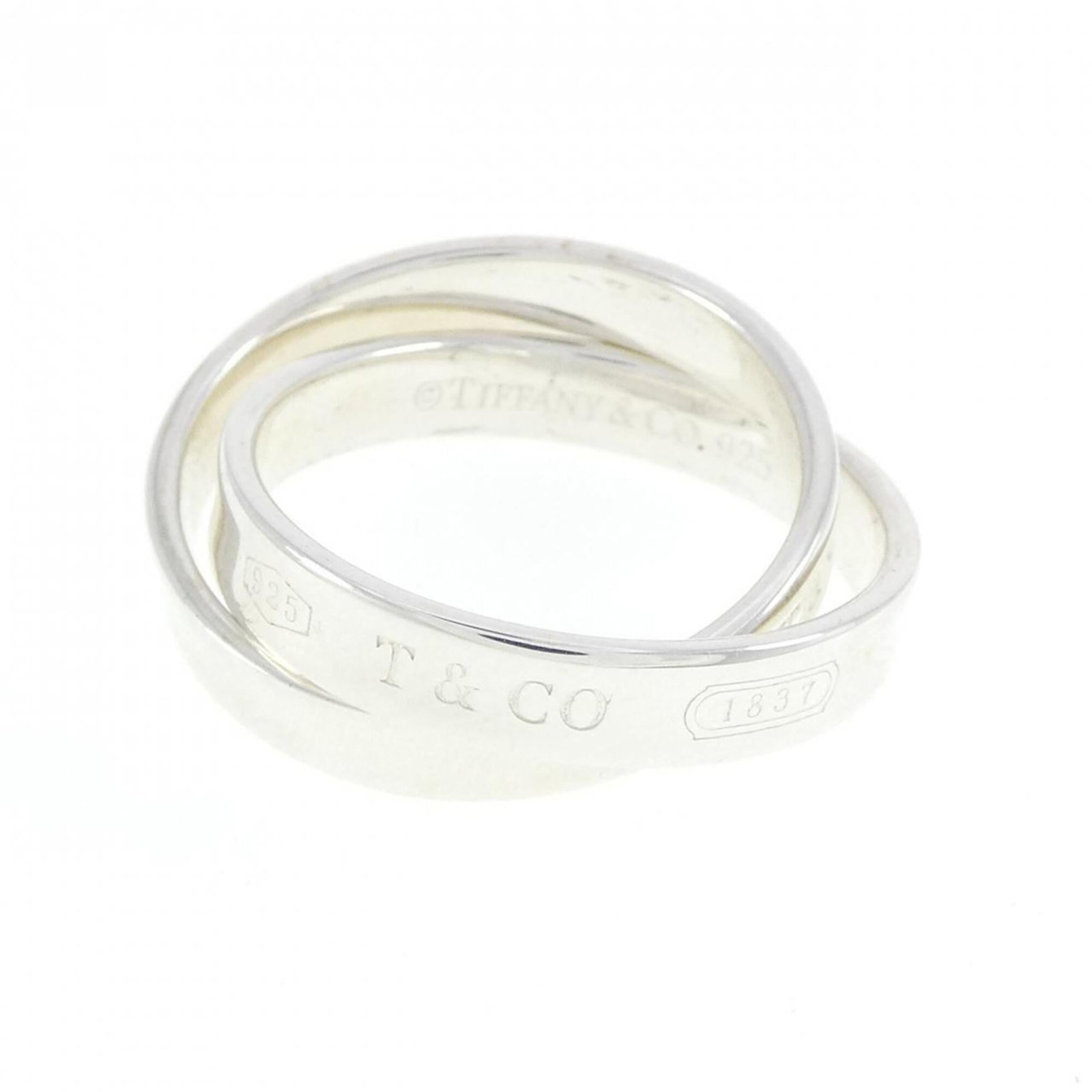 TIFFANY Band Ring Silver 925: TIFFANY Band Ring Silver 925 Silver 925 band ring from Tiffany, a classic design with a timeless appeal. Made from high-quality silver, this ring is in like new condition, with only the faintest