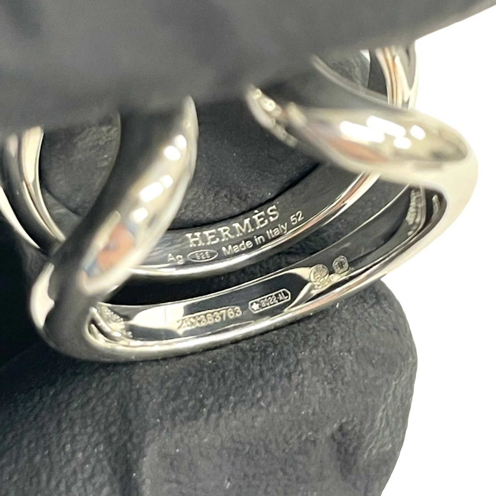 HERMES Band Ring Silver 925 - 3