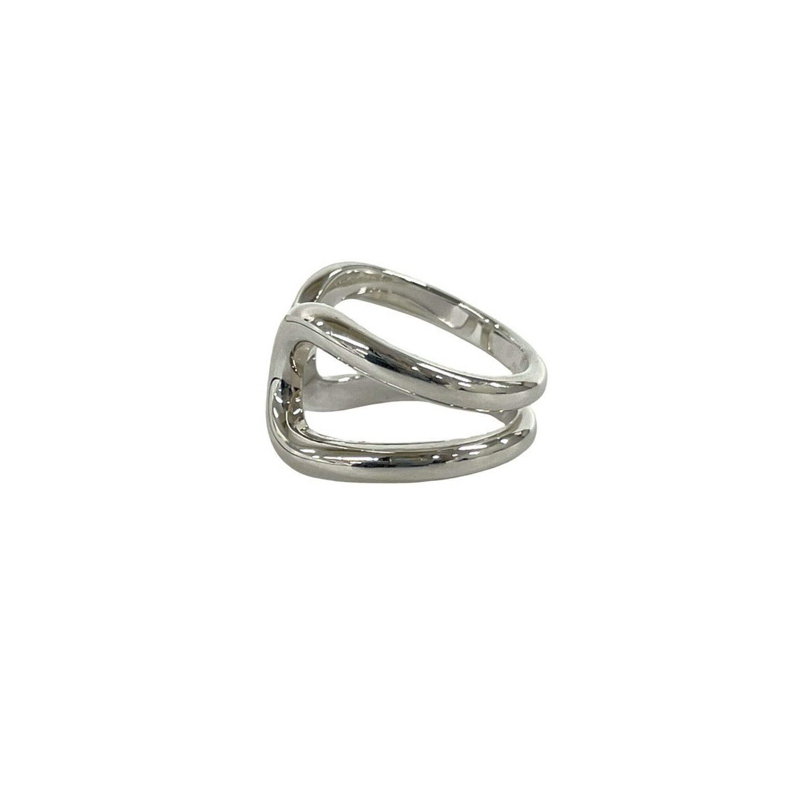 HERMES Band Ring Silver 925 - 4