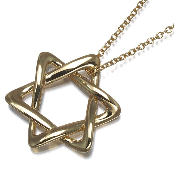 Tiffany&Co. Necklace Star Of David 18K 750 Yellow Gold: Tiffany&Co. Necklace Star Of David 18K 750 Yellow Gold Tiffany&Co.'s 18K 750 Yellow Gold Star of David necklace is a stunning piece of jewelry featuring a pendant made from high-quality yellow gold.