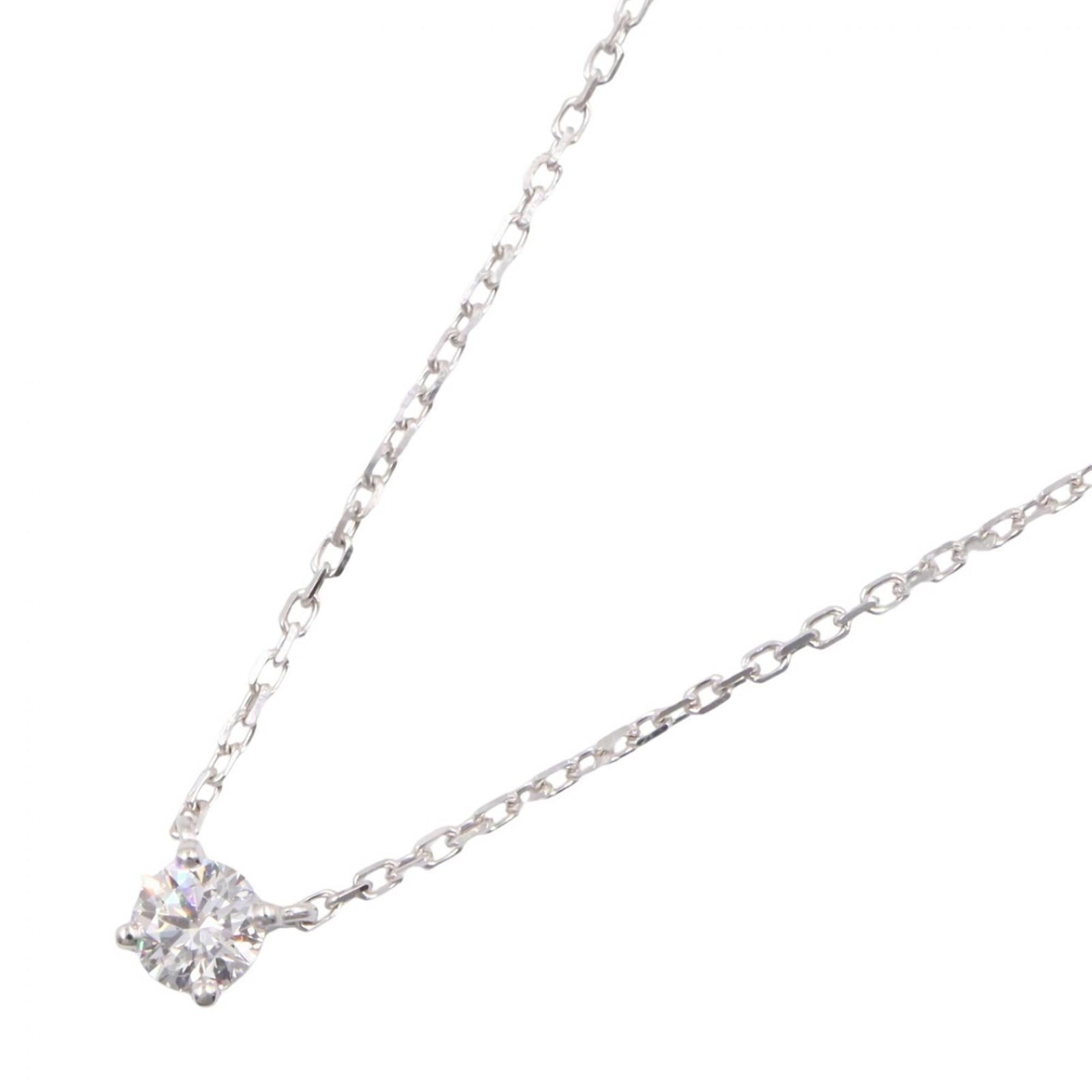 CARTIER White Gold (18K): CARTIER White Gold (18K) 18K white gold necklace from Cartier, featuring a clear and silver design. This necklace boasts a comfortable fit, available in sizes 38.5 cm to 41 cm, and is presented in
