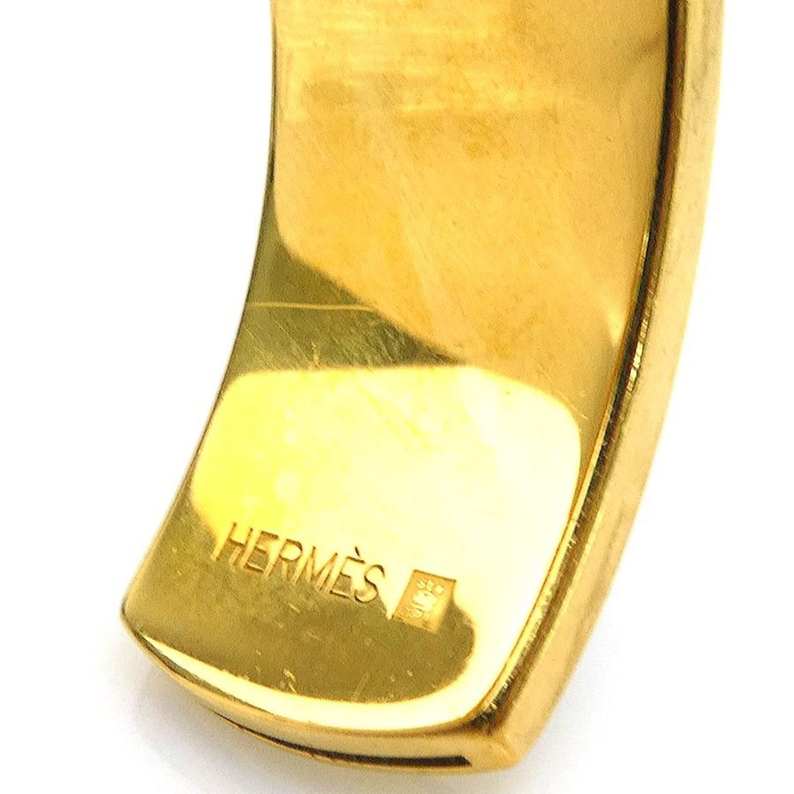 HERMES Bangle Leather Metal - 10