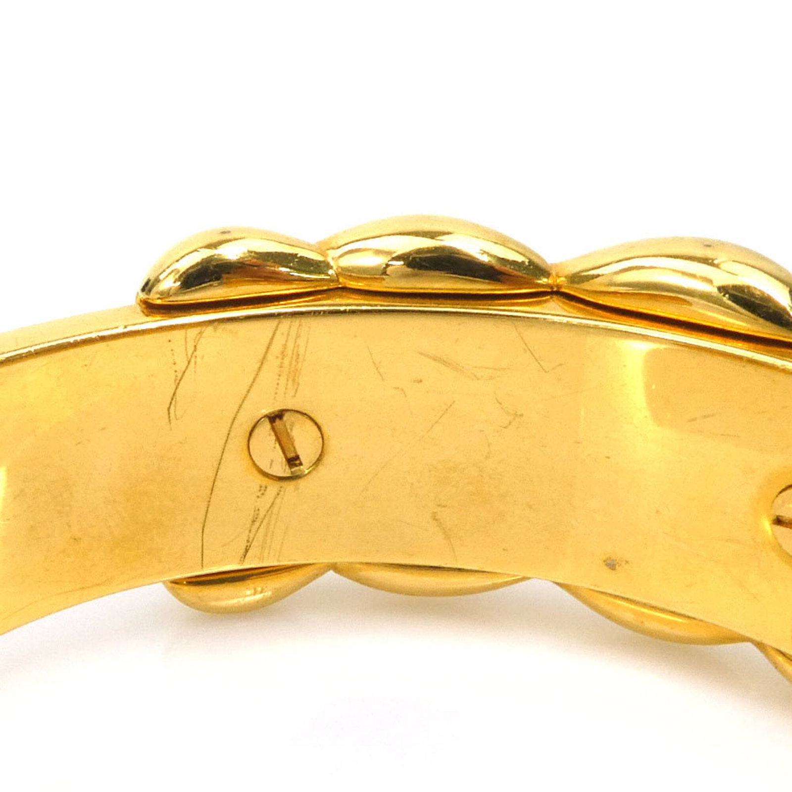 HERMES Bangle Leather Metal - 6