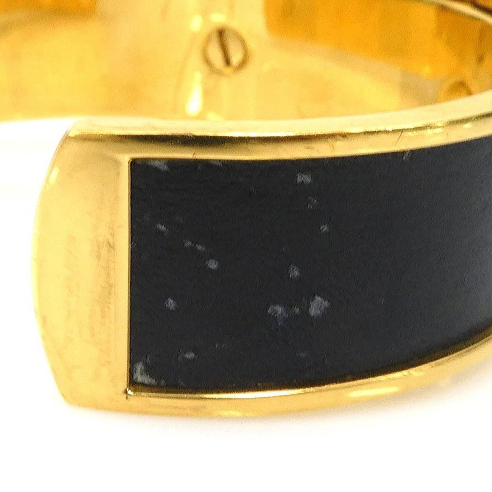 HERMES Bangle Leather Metal - 7