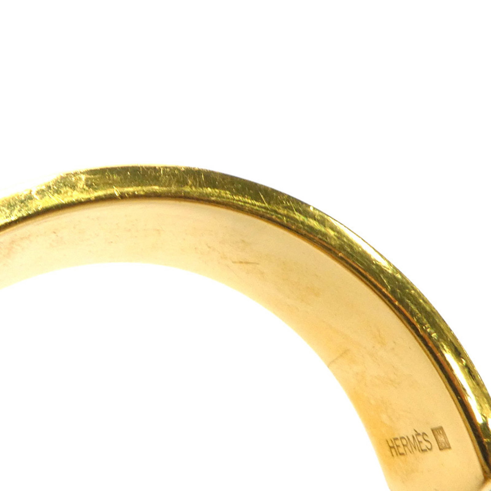 HERMES Bangle Leather Metal - 9