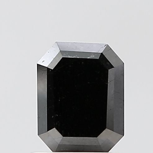 Emerald 1.13ct Black VVS2 - Loose Natural Diamond: Emerald 1.13ct Black VVS2 - Loose Natural Diamond 1.13 carat black diamond with a VVS2 clarity and EX polish, showcasing exceptional symmetry and a high level of luster. Its natural Fancy color and
