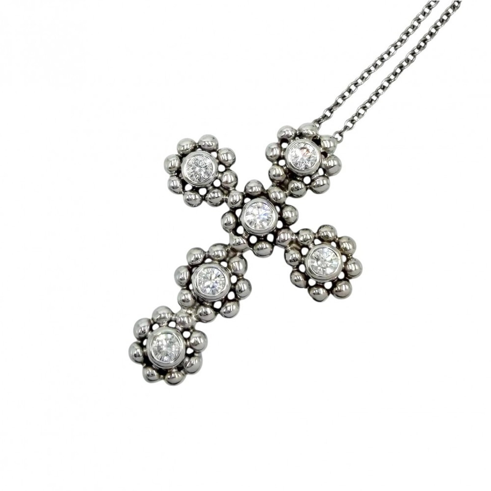 TIFFANY White Gold (18K): TIFFANY White Gold (18K) Tiffany White Gold (18K) Necklace Pendant - A Timeless EleganceThis exquisite 18K white gold necklace features a stunning diamond pendant, showcasing a unique blend of style