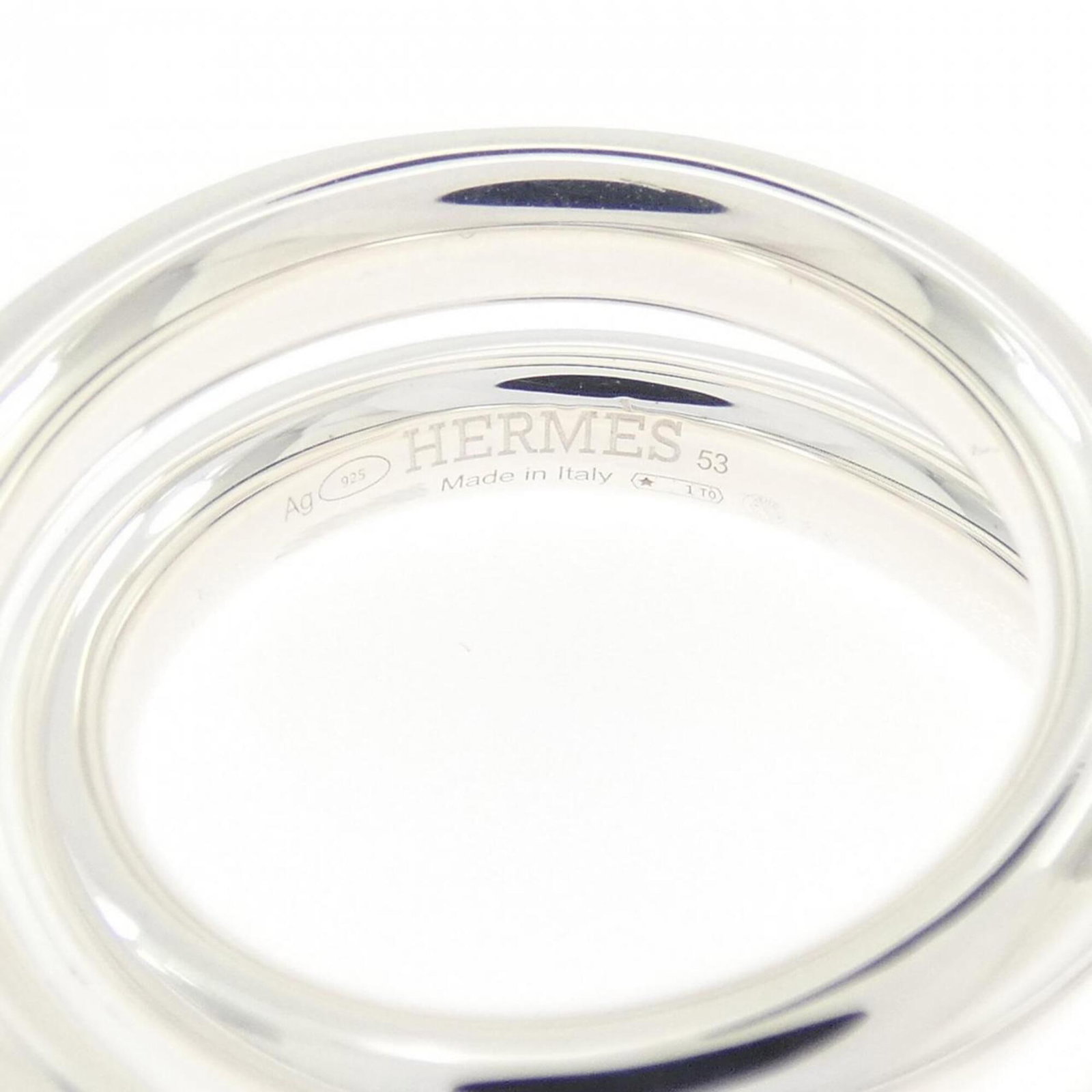 HERMES Band Ring Silver 925 - 4