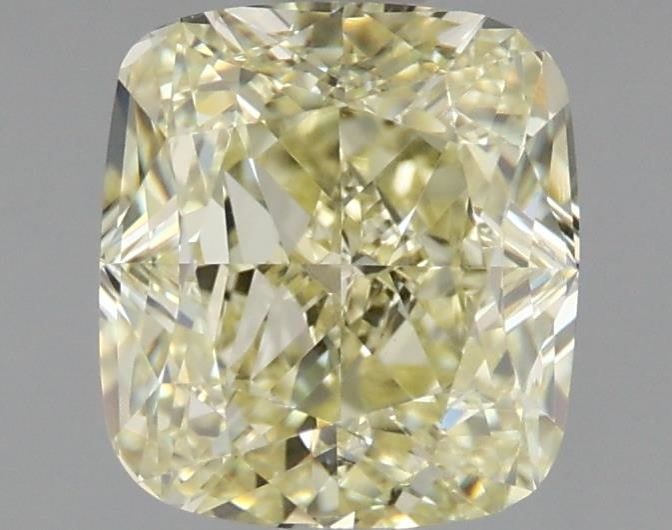 GIA Cushion Brilliant 1.8ct Fancy Light Yellow VVS2 - Loose Natural Diamond: GIA Cushion Brilliant 1.8ct Fancy Light Yellow VVS2 - Loose Natural Diamond GIA certified, this 1.8ct Fancy Light Yellow VVS2 diamond boasts exceptional clarity and a vibrant, sunny hue. Measuring 6.9