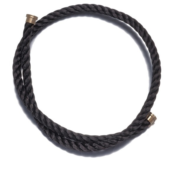 Fred Cable For Bracelet Force 10 Black 2-Strand 17 Engraved Ss/Steel Cable: Fred Cable For Bracelet Force 10 Black 2-Strand 17 Engraved Ss/Steel Cable Stainless Steel cable bracelet with a 17cm circumference and 4.0mm width, featuring a 2-strand design and a black finish.